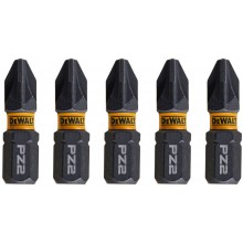 DeWALT DT7387T-QZ EXTREME FlexTORQ Schrauber-Bits Pz2 x 25 mm, 5 Stk.
